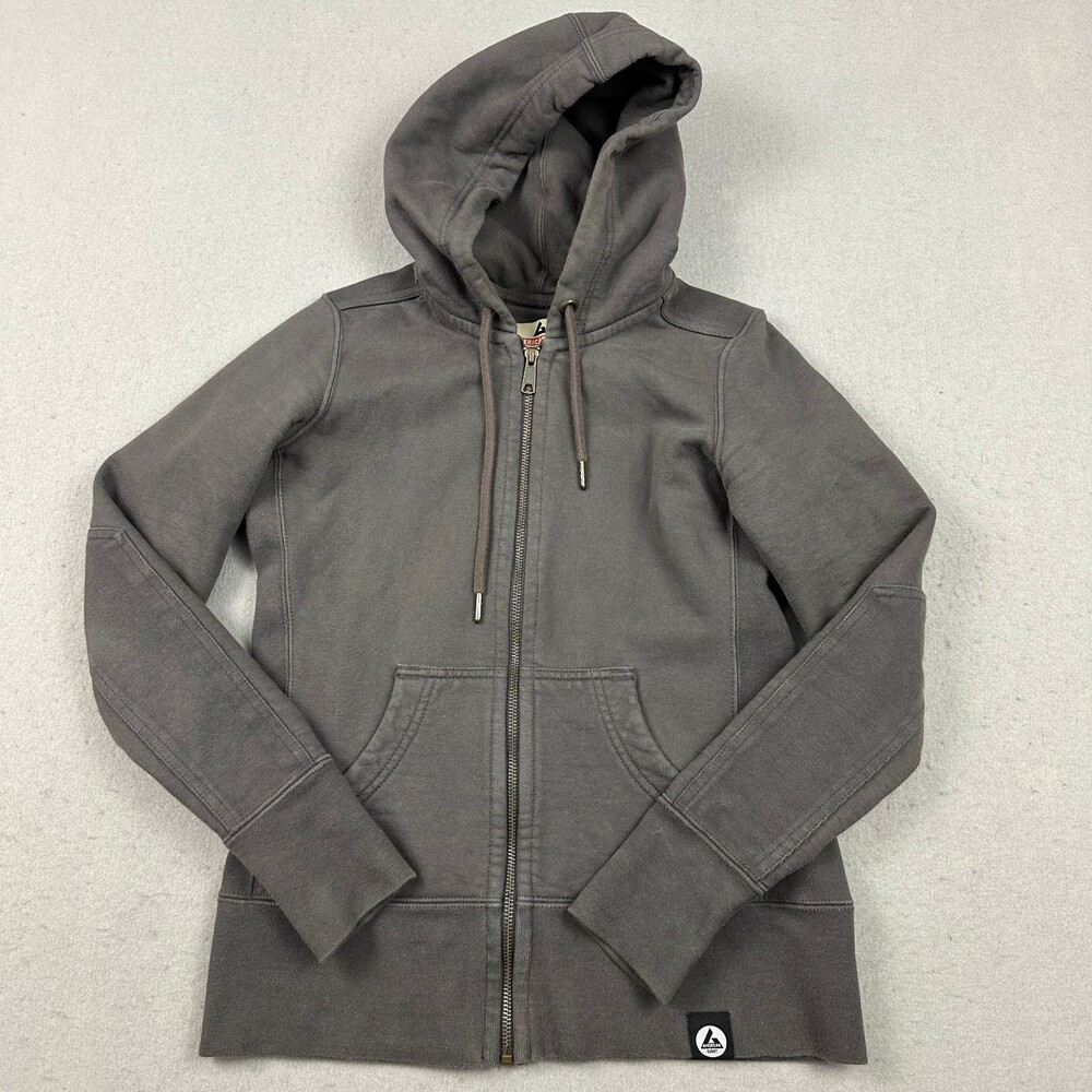 American Giant Hoodie Women Extra Small Gray Classic Full Zip Cotton XS USA Made